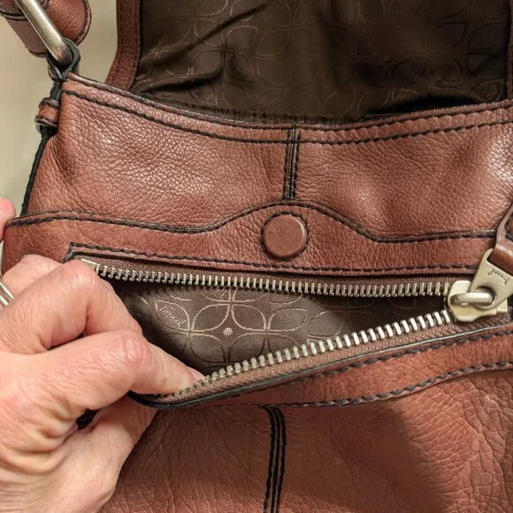 Fossil Brown Crossbody Bag - Picture 11 of 16